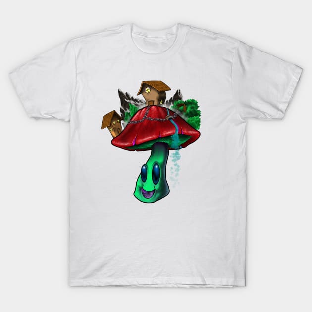 Shroomville T-Shirt by artnsoul79